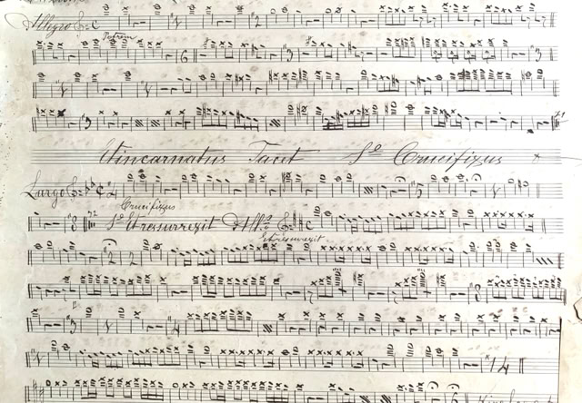 Parte de Flauta do Credo de Fortunato Massiotti. Acervo A.A.Bispo. Copyright